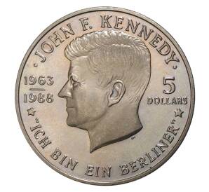 5 долларов 1988 года Ниуэ «Джон Кеннеди» — Фото №1