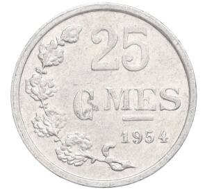 25 сантимов 1954 года Люксембург — Фото №1