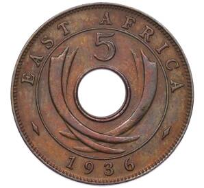 5 центов 1936 года KN Британская Восточная Африка (Эдуард VIII) — Фото №1