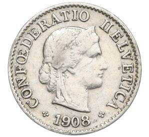 5 раппенов 1908 года Швейцария — Фото №1