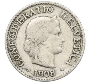 5 раппенов 1908 года Швейцария — Фото №1