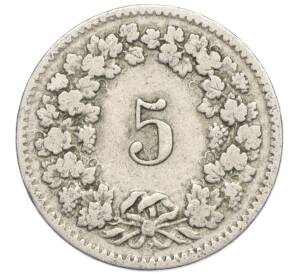 5 раппенов 1908 года Швейцария — Фото №2