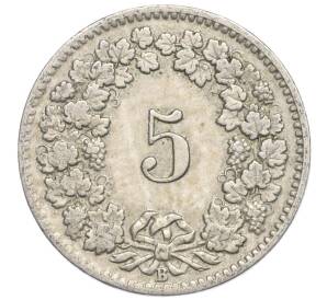 5 раппенов 1908 года Швейцария — Фото №2