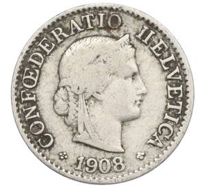 5 раппенов 1908 года Швейцария — Фото №1