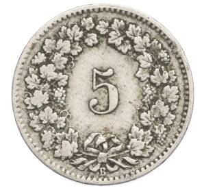 5 раппенов 1908 года Швейцария — Фото №2