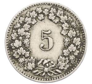 5 раппенов 1908 года Швейцария — Фото №2