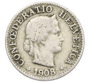 5 раппенов 1908 года Швейцария — Фото №1