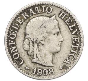 5 раппенов 1908 года Швейцария — Фото №1