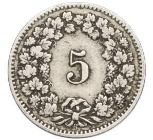 5 раппенов 1908 года Швейцария — Фото №2