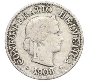 5 раппенов 1908 года Швейцария — Фото №1