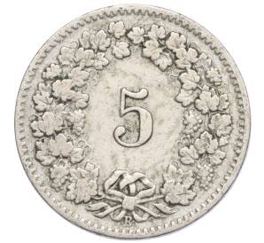 5 раппенов 1908 года Швейцария — Фото №2