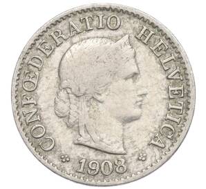 5 раппенов 1908 года Швейцария — Фото №1