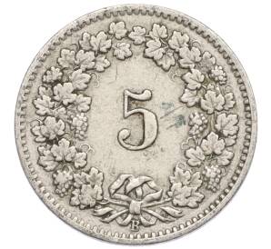 5 раппенов 1909 года Швейцария — Фото №2