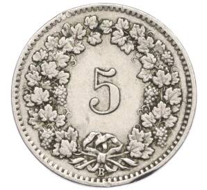 5 раппенов 1909 года Швейцария — Фото №2