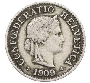 5 раппенов 1909 года Швейцария — Фото №1