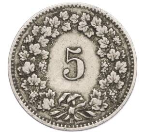 5 раппенов 1909 года Швейцария — Фото №2