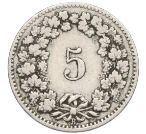 5 раппенов 1909 года Швейцария — Фото №2