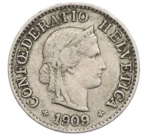 5 раппенов 1909 года Швейцария — Фото №1