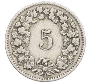 5 раппенов 1909 года Швейцария — Фото №2