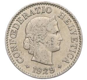 5 раппенов 1929 года Швейцария