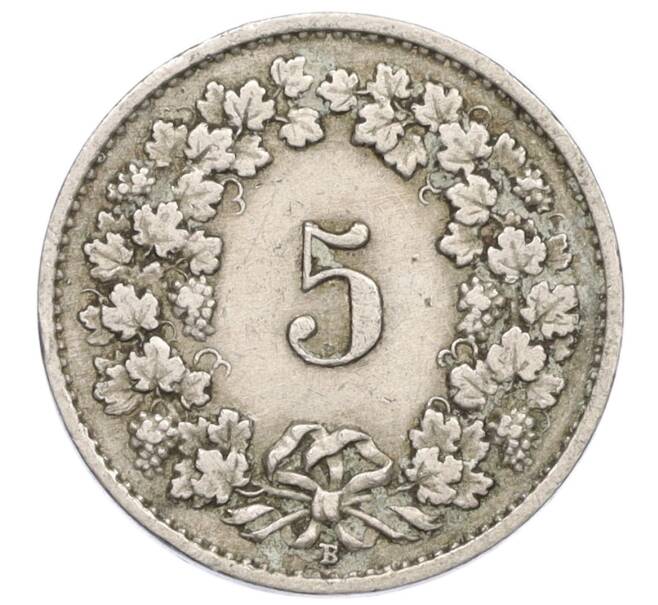 Монета 5 раппенов 1928 года Швейцария (Артикул: K12-23677) — Фото №2