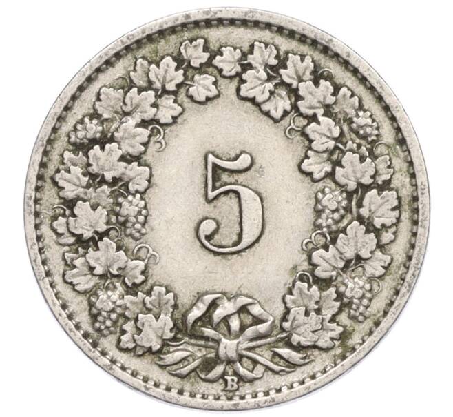 Монета 5 раппенов 1928 года Швейцария (Артикул: K12-23678) — Фото №2