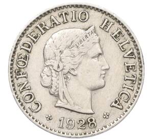 5 раппенов 1928 года Швейцария — Фото №1