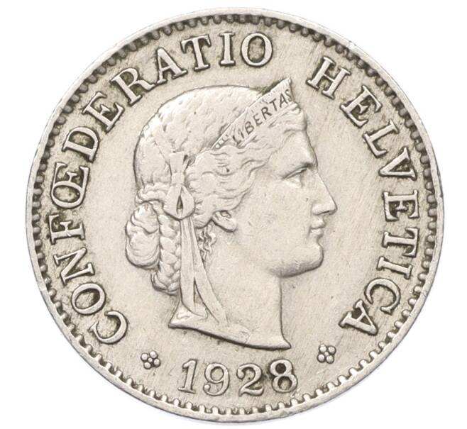 Монета 5 раппенов 1928 года Швейцария (Артикул: K12-23679) — Фото №1