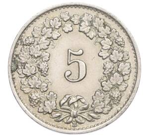 5 раппенов 1928 года Швейцария — Фото №2