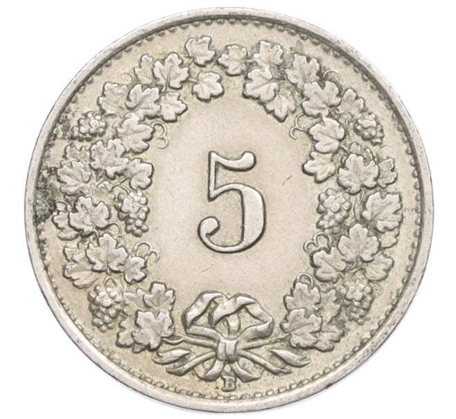 Монета 5 раппенов 1928 года Швейцария (Артикул: K12-23680) — Фото №2