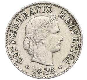 5 раппенов 1928 года Швейцария — Фото №1