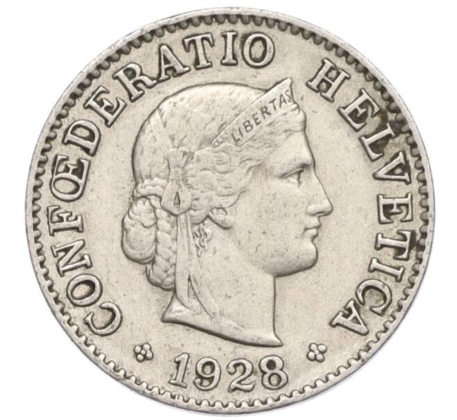 Монета 5 раппенов 1928 года Швейцария (Артикул: K12-23681) — Фото №1