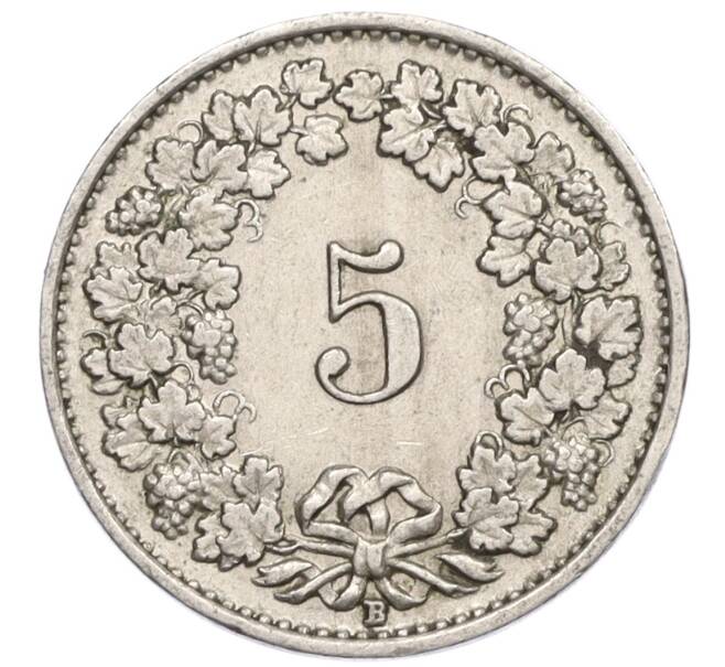 Монета 5 раппенов 1928 года Швейцария (Артикул: K12-23681) — Фото №2