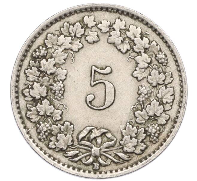 Монета 5 раппенов 1928 года Швейцария (Артикул: K12-23682) — Фото №2