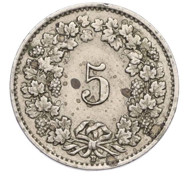 Монета 5 раппенов 1928 года Швейцария (Артикул: K12-23683) — Фото №2