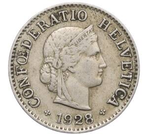 5 раппенов 1928 года Швейцария — Фото №1