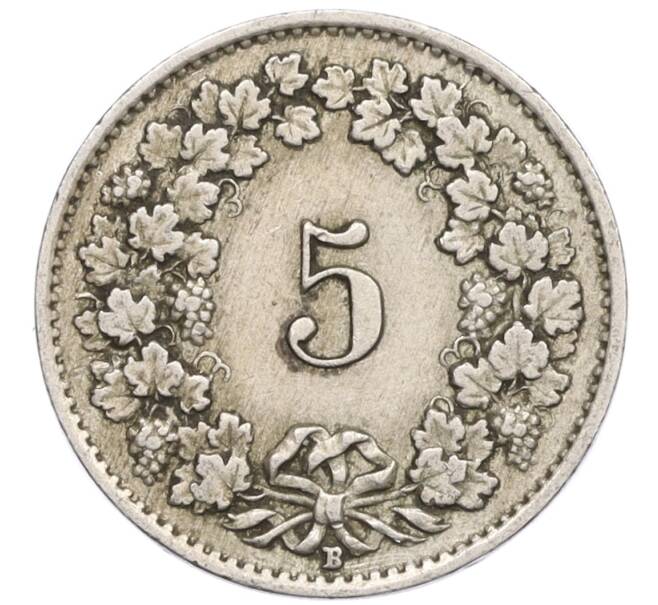 Монета 5 раппенов 1928 года Швейцария (Артикул: K12-23685) — Фото №2