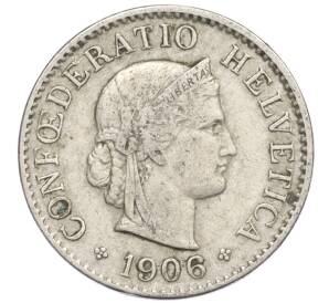 5 раппенов 1906 года Швейцария — Фото №1