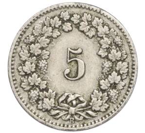 5 раппенов 1906 года Швейцария — Фото №2