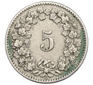 5 раппенов 1906 года Швейцария — Фото №2