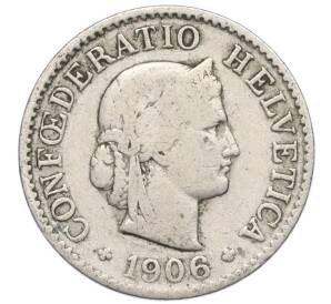 5 раппенов 1906 года Швейцария — Фото №1