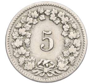 5 раппенов 1906 года Швейцария — Фото №2