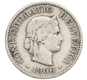 5 раппенов 1906 года Швейцария — Фото №1