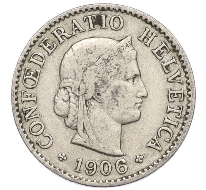 Монета 5 раппенов 1906 года Швейцария (Артикул: K12-23702) — Фото №1