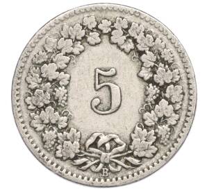 5 раппенов 1906 года Швейцария — Фото №2