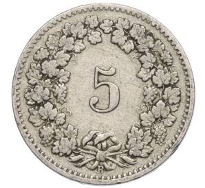 5 раппенов 1907 года Швейцария — Фото №2