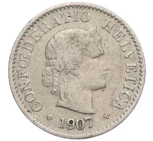 5 раппенов 1907 года Швейцария — Фото №1