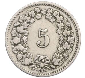 5 раппенов 1907 года Швейцария — Фото №2