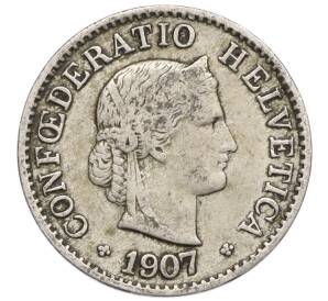 5 раппенов 1907 года Швейцария — Фото №1