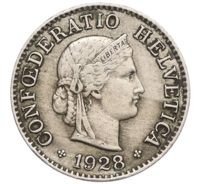 Монета 5 раппенов 1928 года Швейцария (Артикул: K12-23726) — Фото №1